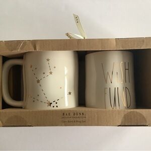 Rae Dunn Star Gazer Mug And Wish Fund Coin Bank Set New